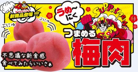 スッパイマンつまめる梅肉 商品詳細 沖縄お土産はスッパイマン上間菓子店 スッパイマンつまめる梅肉 商品詳細 沖縄お土産はスッパイマン上間菓子店